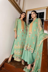 3Pcs Norans Chiffon Embroided Suit