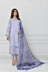 3Pcs Norans Lawn Embroided Suit