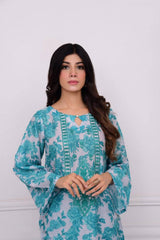 2Pcs Norans Silk Lawn Printed Suit