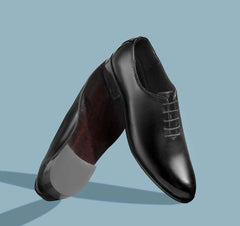 Men's Gomilla Black Leather Formal Shoes