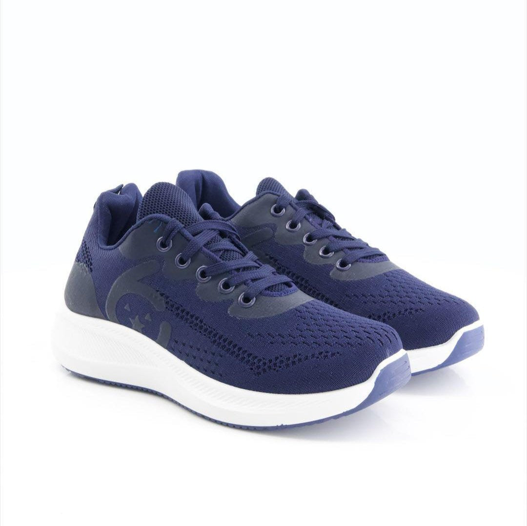 Ladies High Sole Sneakers 613, Blue