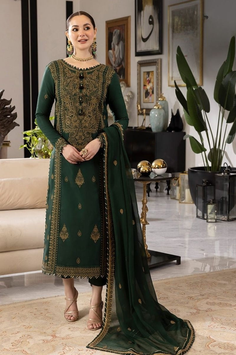 Asim jofa on emb Lawn with Chiffon Emb Dopatta