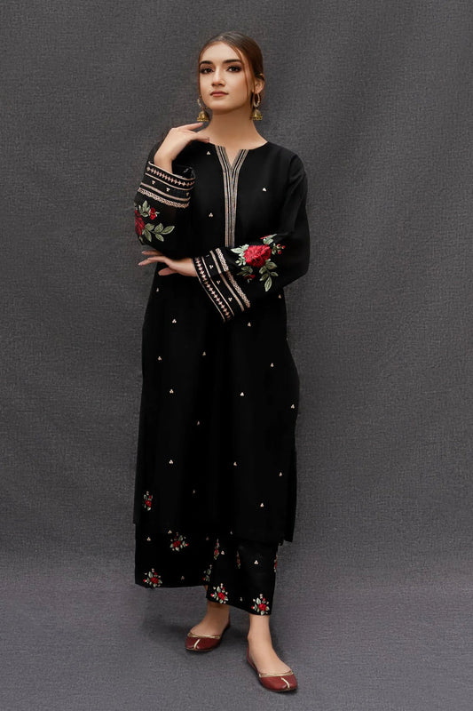 Urge on emb Lawn with Diamond printed Dopatta