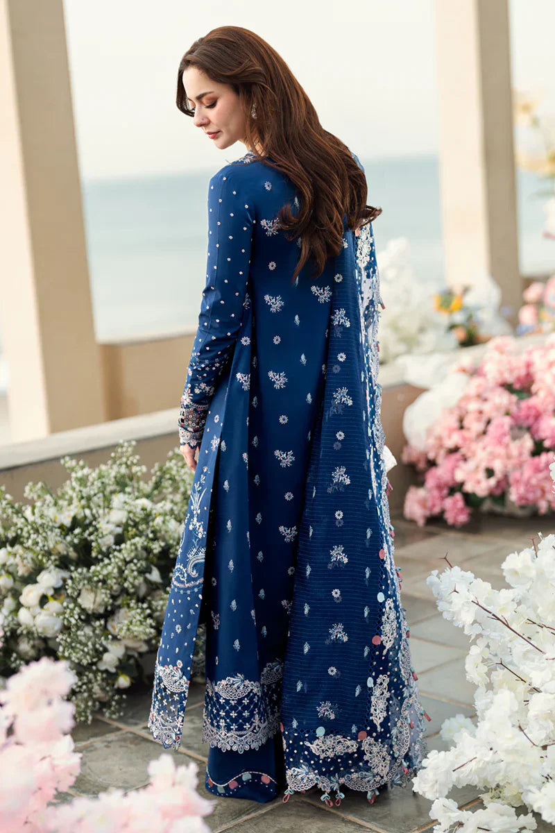 Qalamkar on emb lawn with chiffon emb dupatta