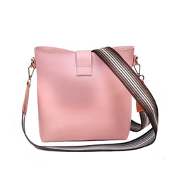 Womens's Pu Leather Bob Pink Cross Body Bag