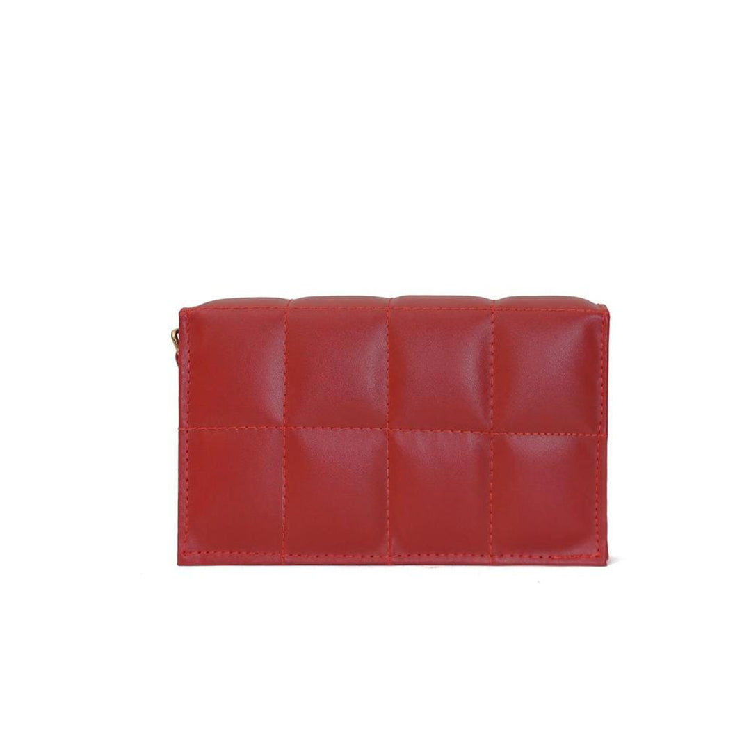 Madrid Faux Leather Crossbody Bag, Maroon