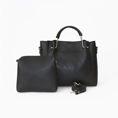 Synthetic Leather 2 Pcs Handbag Set