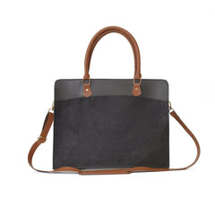 Women's Synthetic Suede Craze Laptop Bag Suede