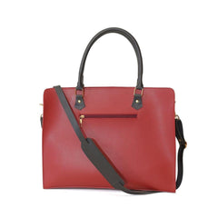 Women's Synthetic Craze Laptop Bag Maroon