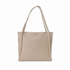 Glory Synthetic Leather Tote Bag, Beige