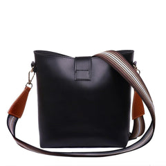 Bob PU Leather Crossbody Bag, Black