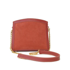 Sonic Leather Crossbody Bag, Maroon.