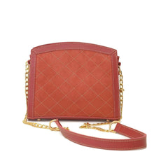 Sonic Leather Crossbody Bag, Maroon.