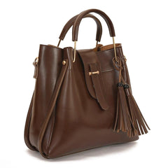 Alexa 3Pc Handbag, Chocolate Brown