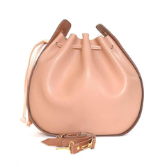 Bali PU Leather Bucket Bag, Black