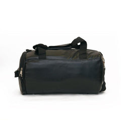 Zorro Synthetic Leather Duffel Bag, Black