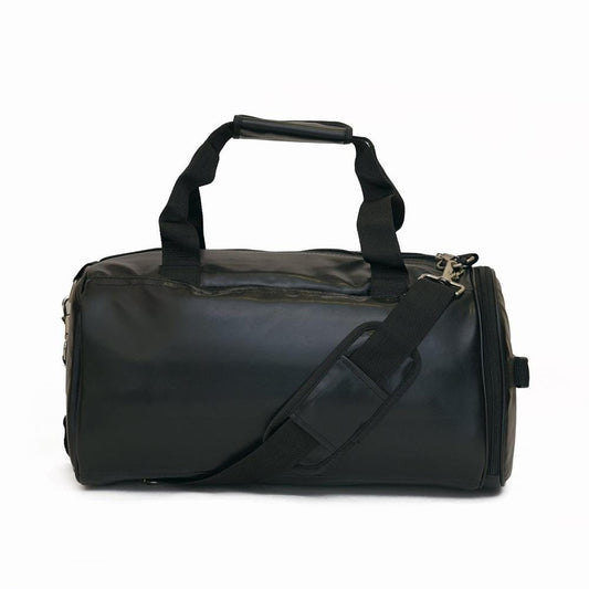 Zorro Synthetic Leather Duffel Bag, Black