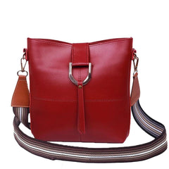 Women's Pu Leather Bob Maroon Cross Body Bag