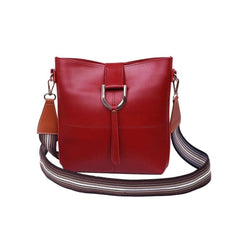 Women's Pu Leather Bob Maroon Cross Body Bag