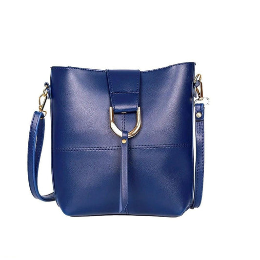 Bob PU Leather Crossbody Bag, Blue