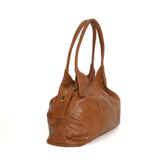 Miami Leather Shoulder Bag, Brown