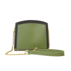 Women's Synthetic Sonic Crossbody Green Bag