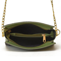 Women's Synthetic Sonic Crossbody Green Bag