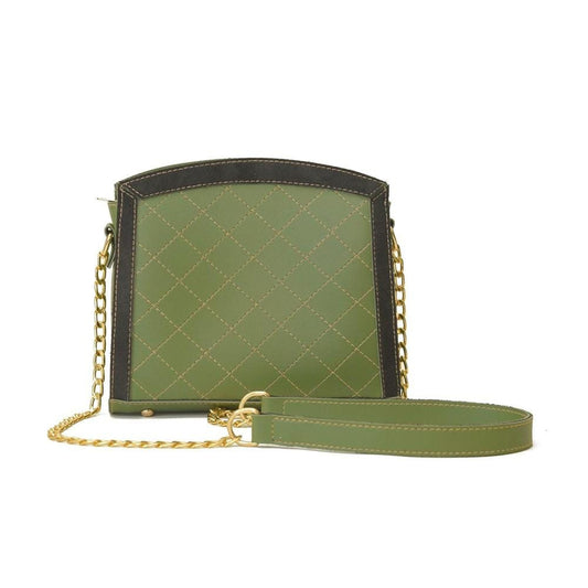 Women's Synthetic Sonic Crossbody Green Bag