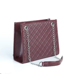 Sydney Synthetic Leather Casual Shoulder Bag, Maroon