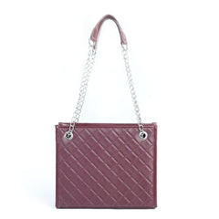 Sydney Synthetic Leather Casual Shoulder Bag, Maroon