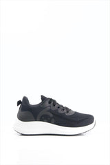 Ladies High Sole Sneakers 613, Black