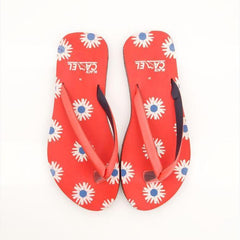 Black Camel Ladies Flip Flop - Red