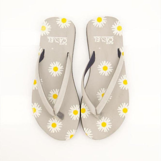 Black Camel Ladies Flip Flop - Grey