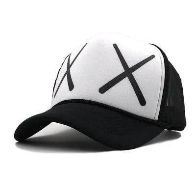 deosi-black  x white net cap