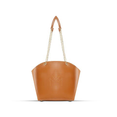 BagX - Claire Brown PU Leather Totebag, Brown