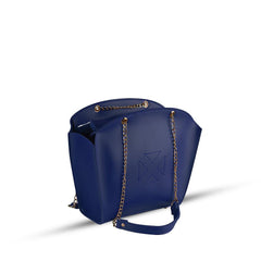 BagX - Claire Blue PU Leather Totebag, Blue