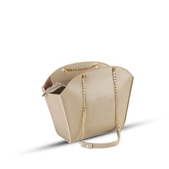 BagX - Claire Beige PU Leather Totebag, Beige