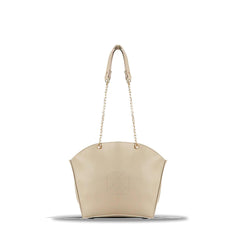 BagX - Claire Beige PU Leather Totebag, Beige