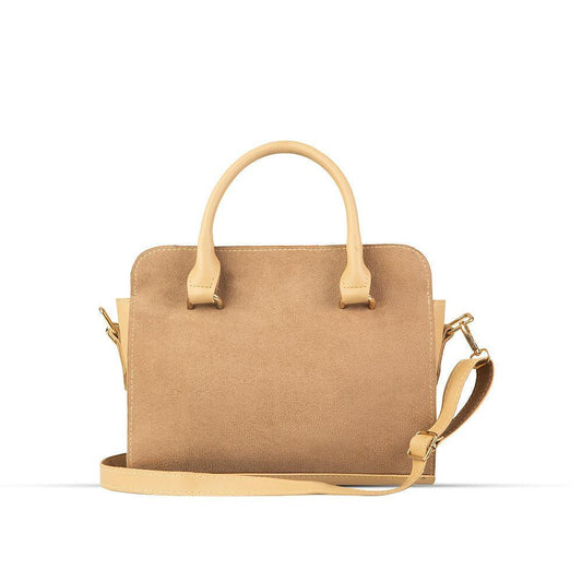 BagX - Urban Suede Beige PU Leather Shoulderbag, Beige