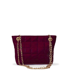 BagX - Oslo Maroon PU Leather Crossbody, Maroon