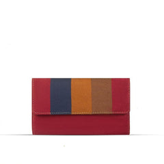 BagX - Kiwi Maroon PU Leather Clutch, Maroon