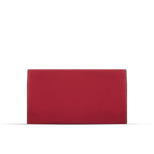 BagX - Kiwi Maroon PU Leather Clutch, Maroon