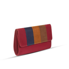 BagX - Kiwi Maroon PU Leather Clutch, Maroon