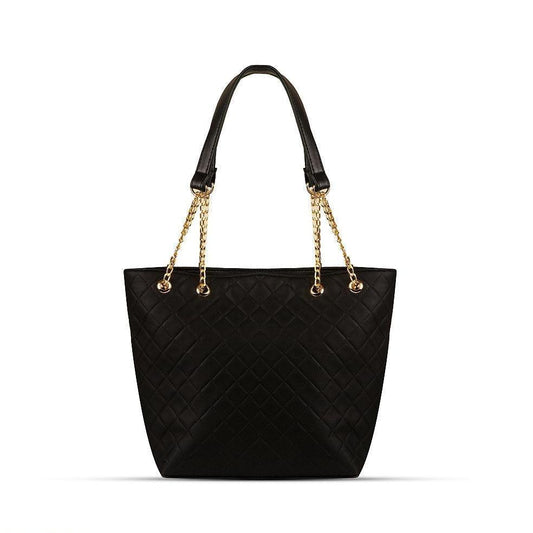 BagX - Bambi Black PU Leather Totebag, Black