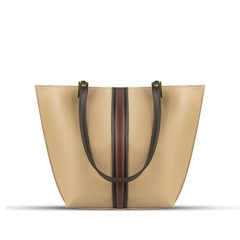 BagX - Celeste Beige PU Leather Totebag, Beige