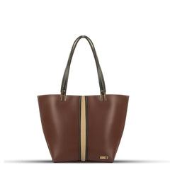 BagX - Celeste Choco PU Leather Totebag, Choco