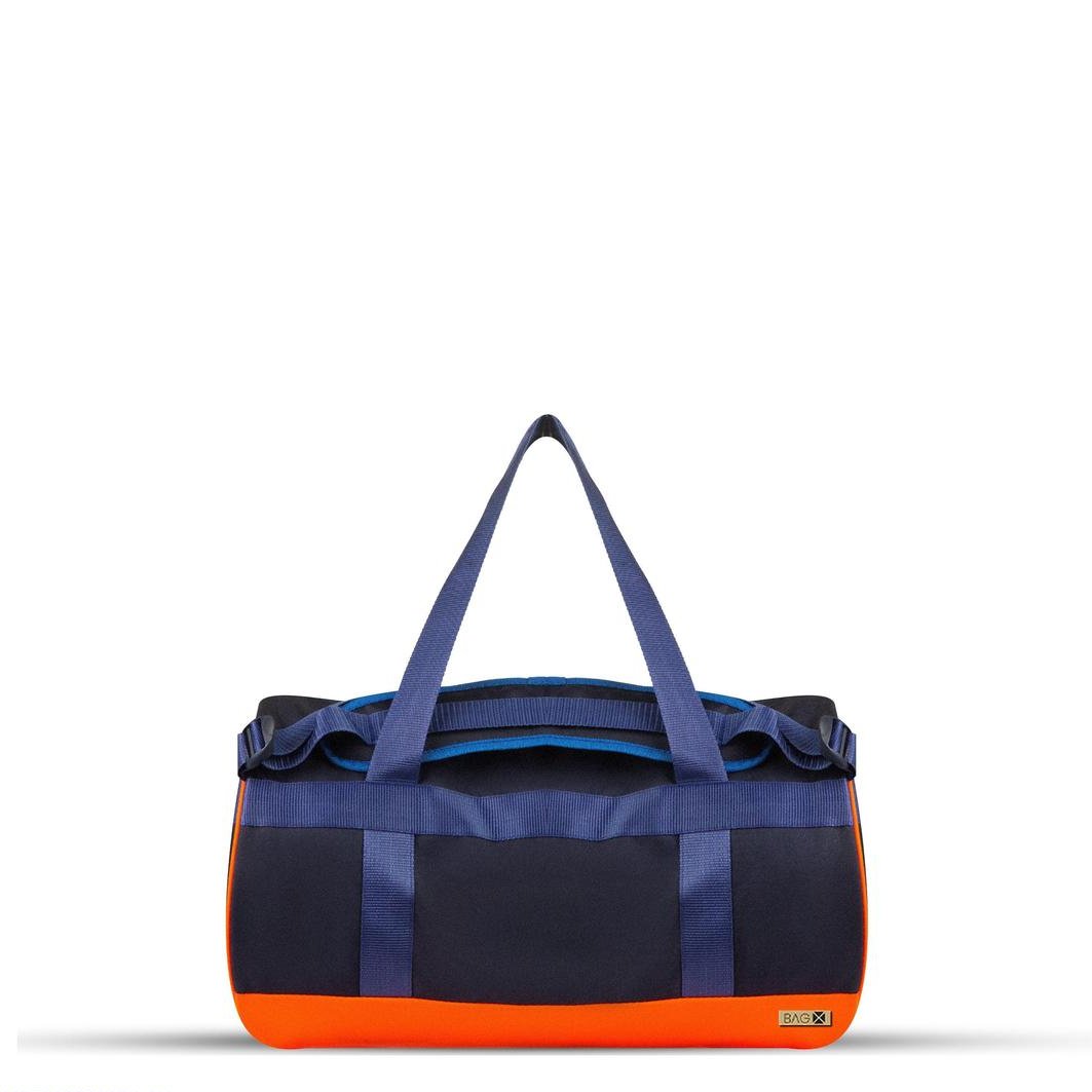 BagX - Journey Duffel Blue / Orange Parachute Duffelbag, Blue/Orange