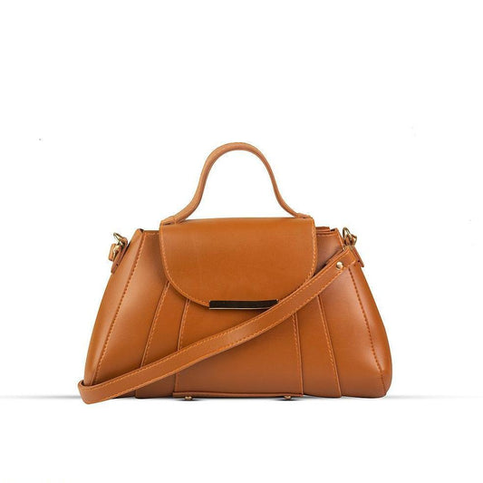 BagX - Opal Brown PU Leather Shoulderbag, Brown