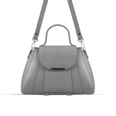 BagX - Opal Grey PU Leather Shoulderbag, Grey