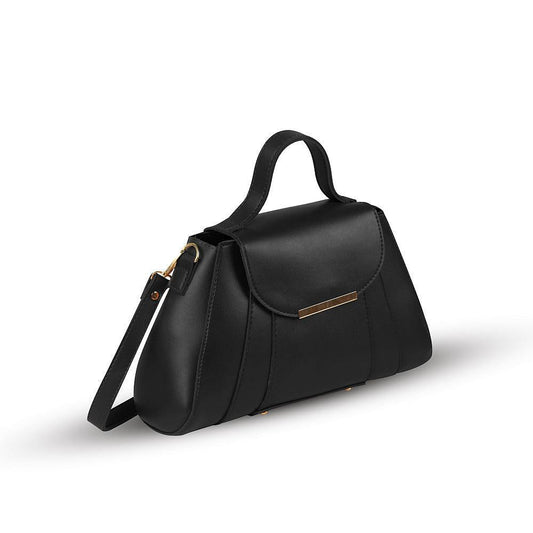 BagX - Opal Black PU Leather Shoulderbag, Black